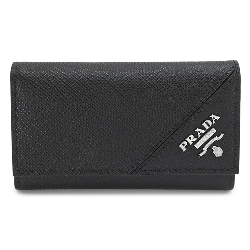 Prada Key Case 6 Row Key Hook Saffiano Black - image 1